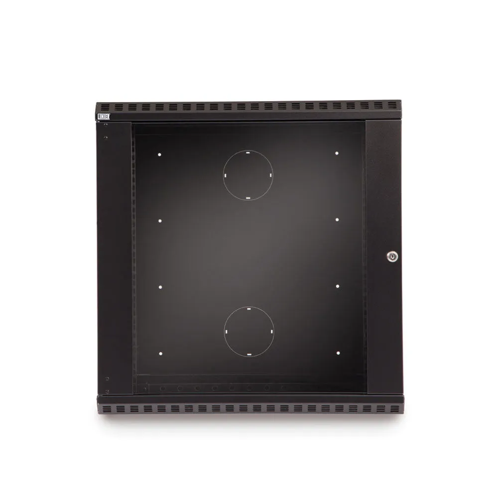Kendall Howard 12U LINIER® Swing-Out A/V Wall Mount Cabinet - Glass Door (3130-3-001-12)