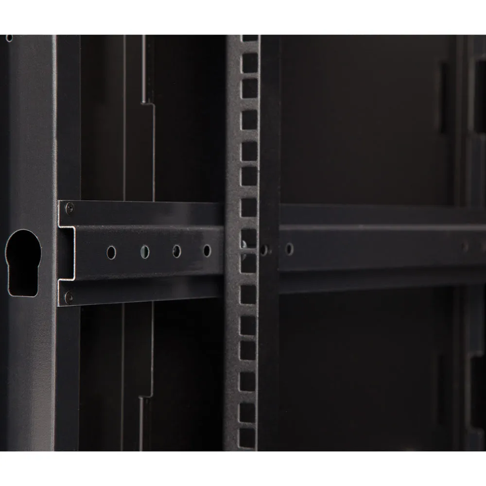 Kendall Howard 15U LINIER® Fixed A/V Wall Mount Cabinet - Glass Door (3140-3-001-15)
