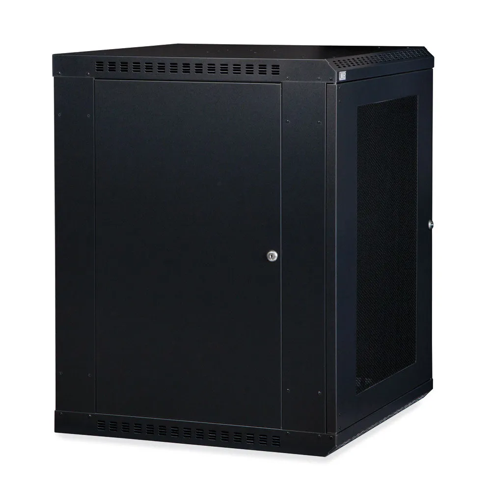 Kendall Howard 15U LINIER® Fixed A/V Wall Mount Cabinet - Vented Door (3142-3-001-15)