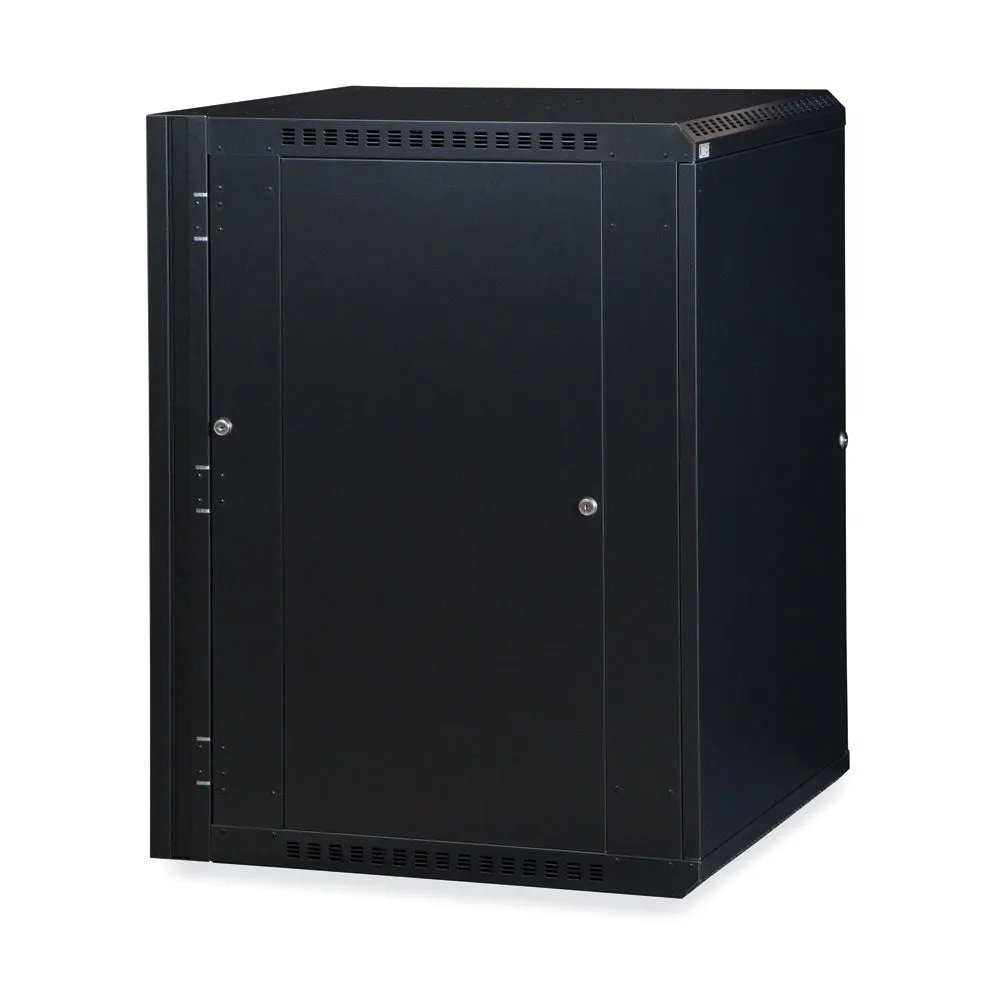 Kendall Howard 18U LINIER® Swing-Out A/V Wall Mount Cabinet - Solid Door (3131-3-001-18)