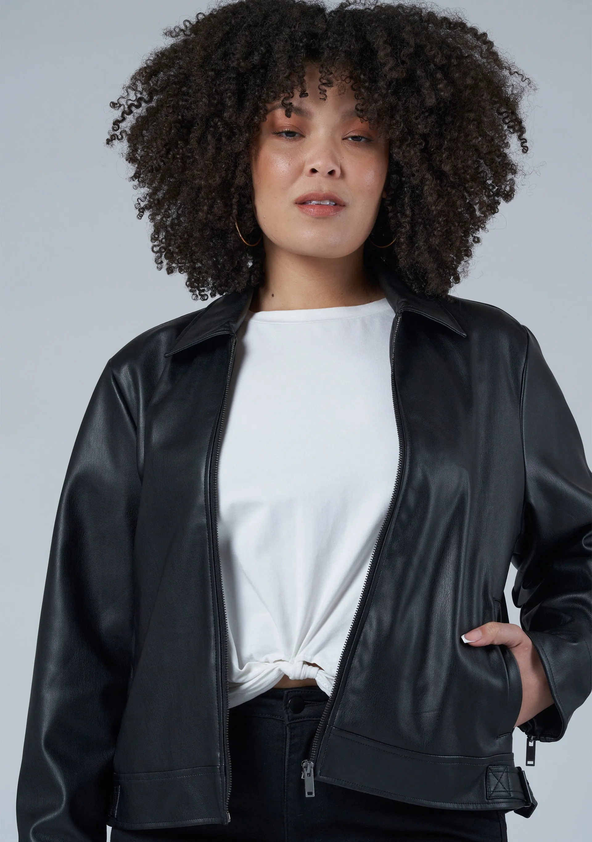Kilani Zip PU Jacket