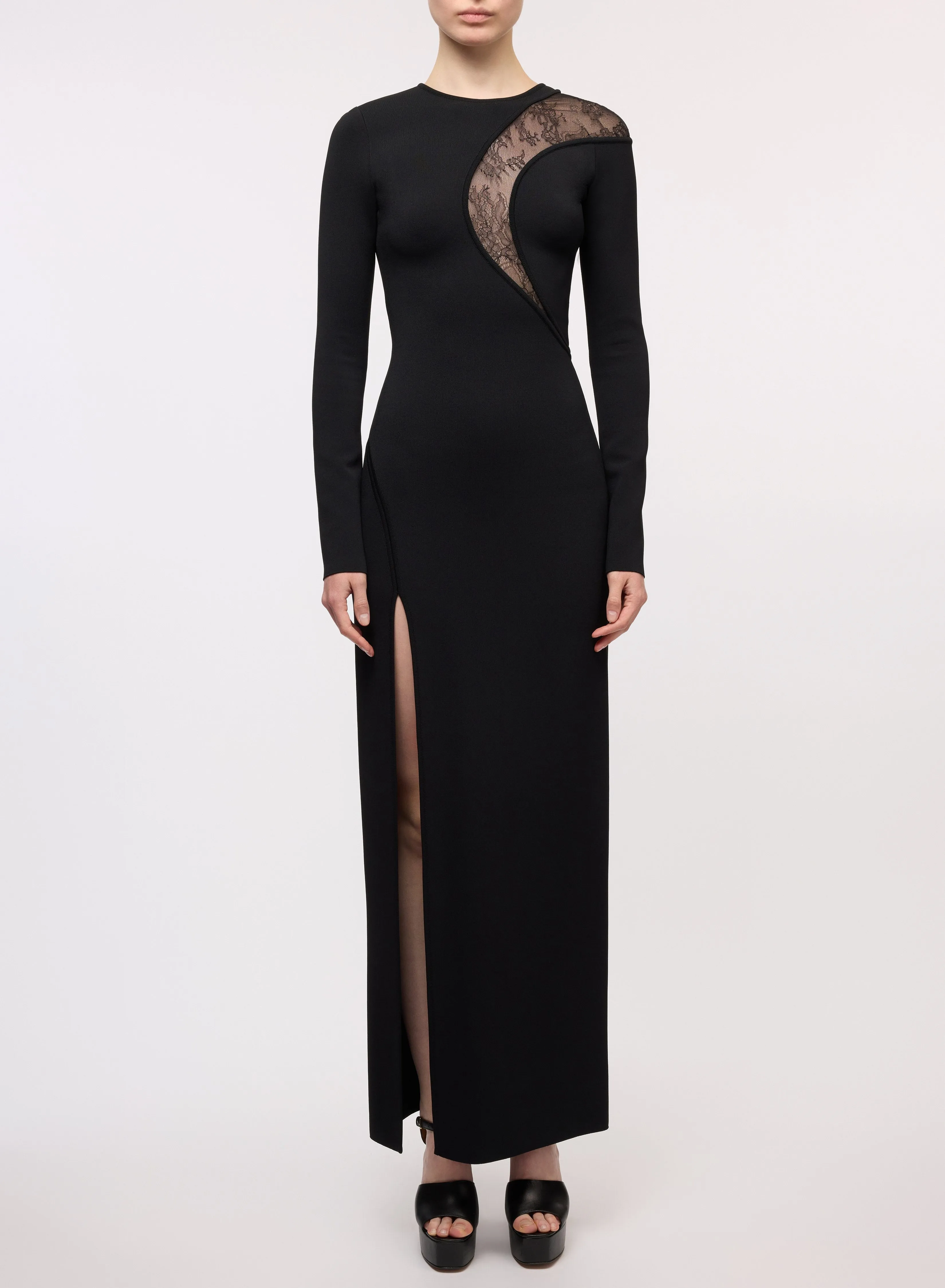 Knit and Lace Wave Dress