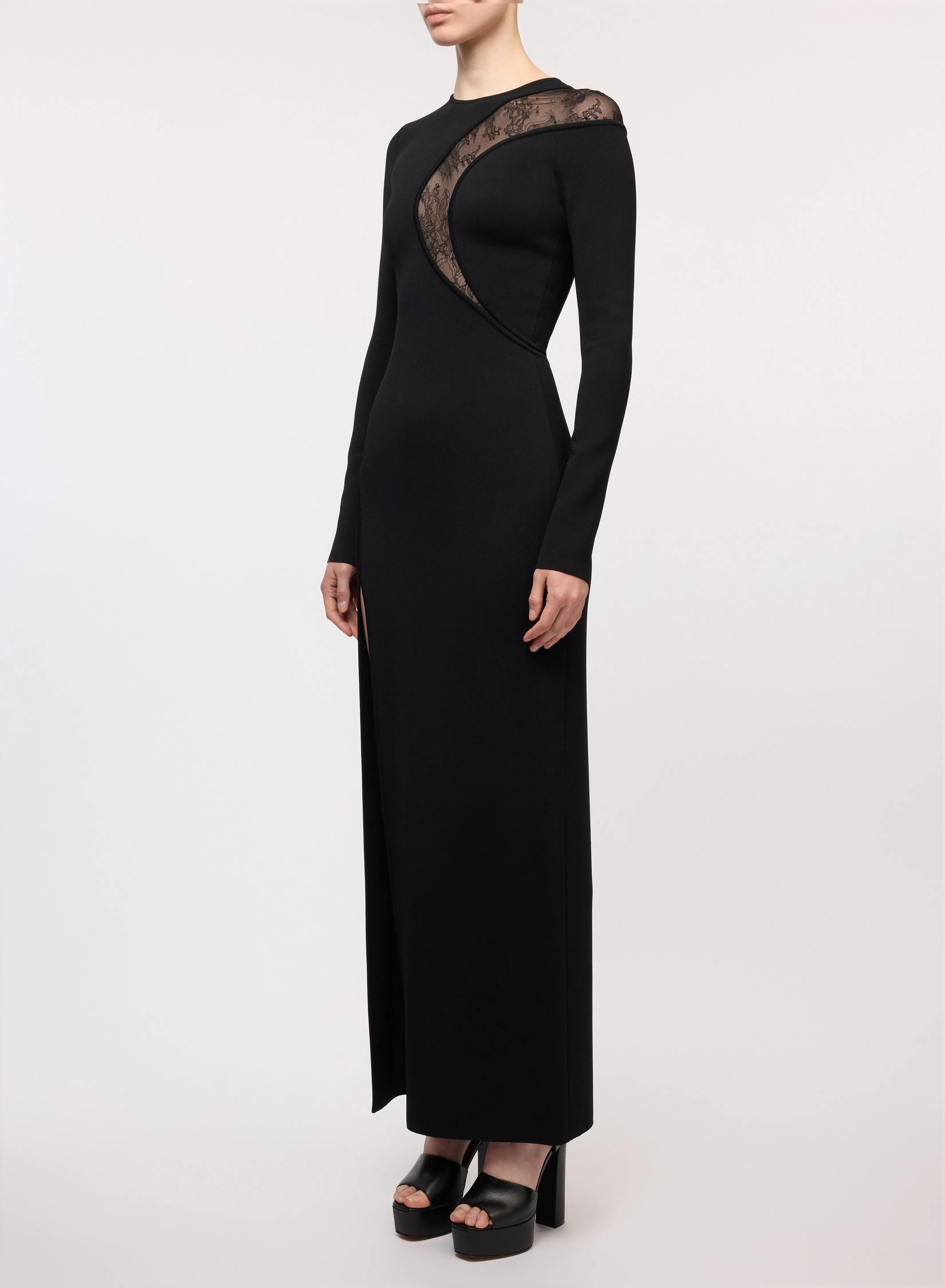 Knit and Lace Wave Dress