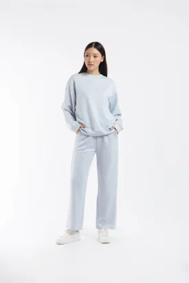 Light Blue Bamboo Lyocell Long Set