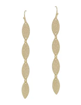 Linear Satin Leaf Earring