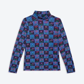 Lowie Check Organic Roll Neck