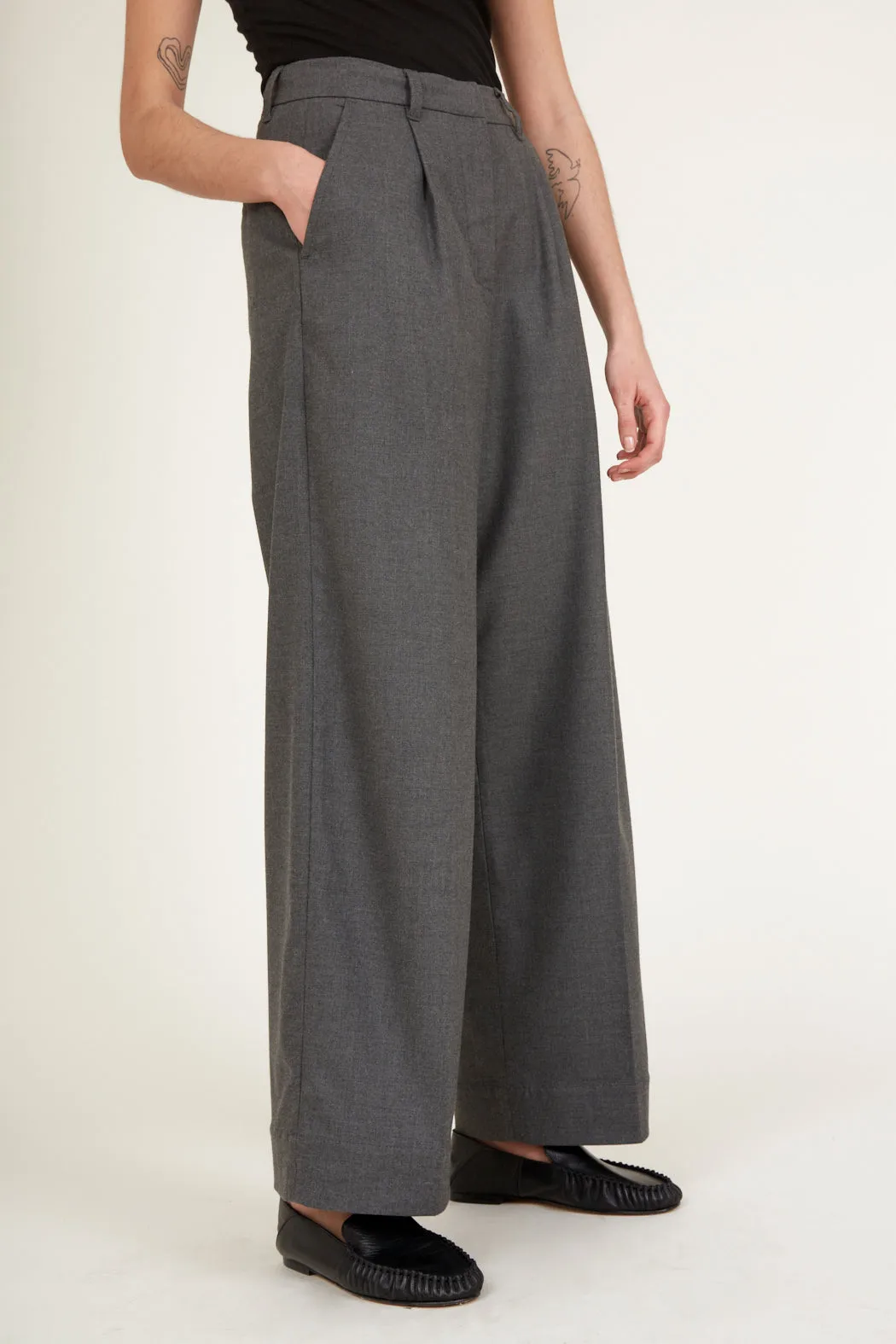 Marge Pants - Dark Grey Mel.