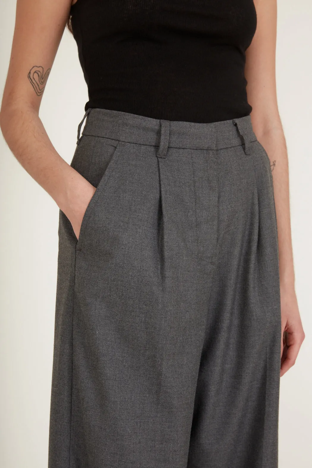 Marge Pants - Dark Grey Mel.