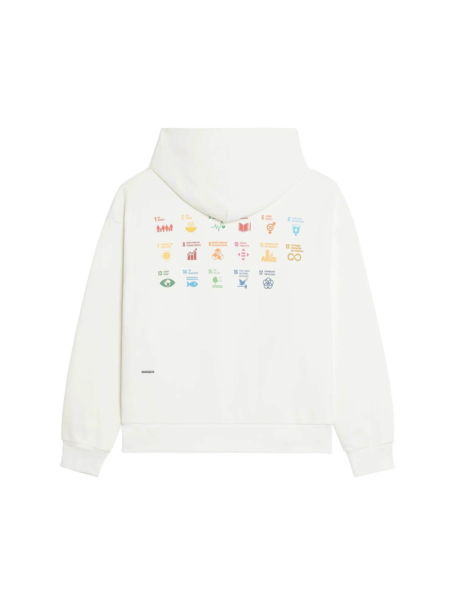 Mens PANGAIA x SDGS Signature Hoodie—off-white