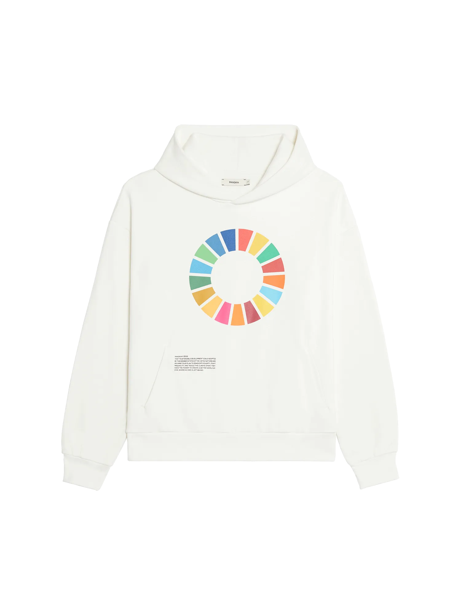 Mens PANGAIA x SDGS Signature Hoodie—off-white