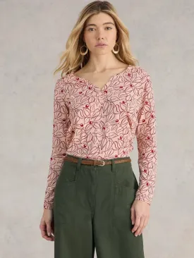 Nelly Long Sleeves Tee in Plum by WhiteStuff
