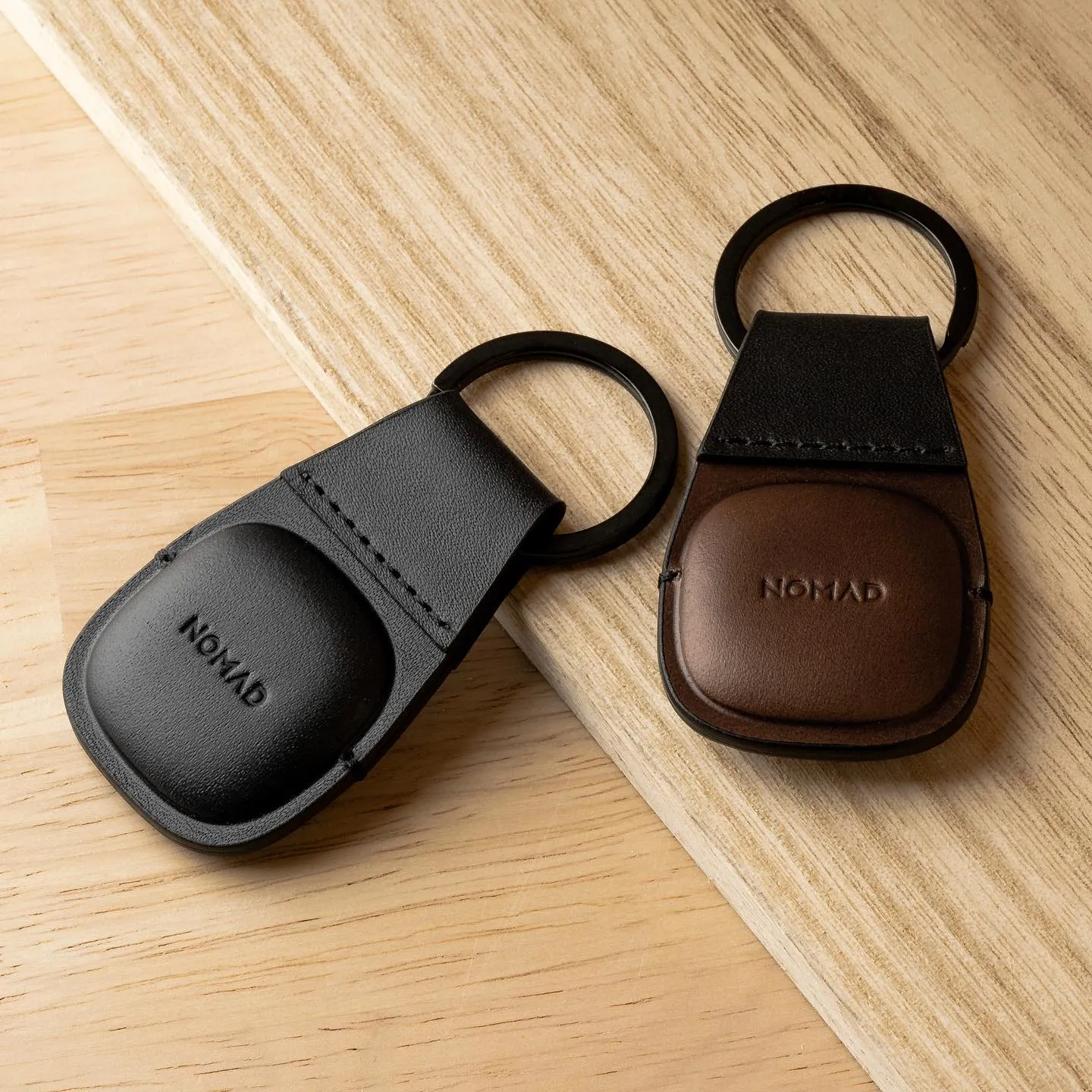 Nomad AirTag Leather Keychain