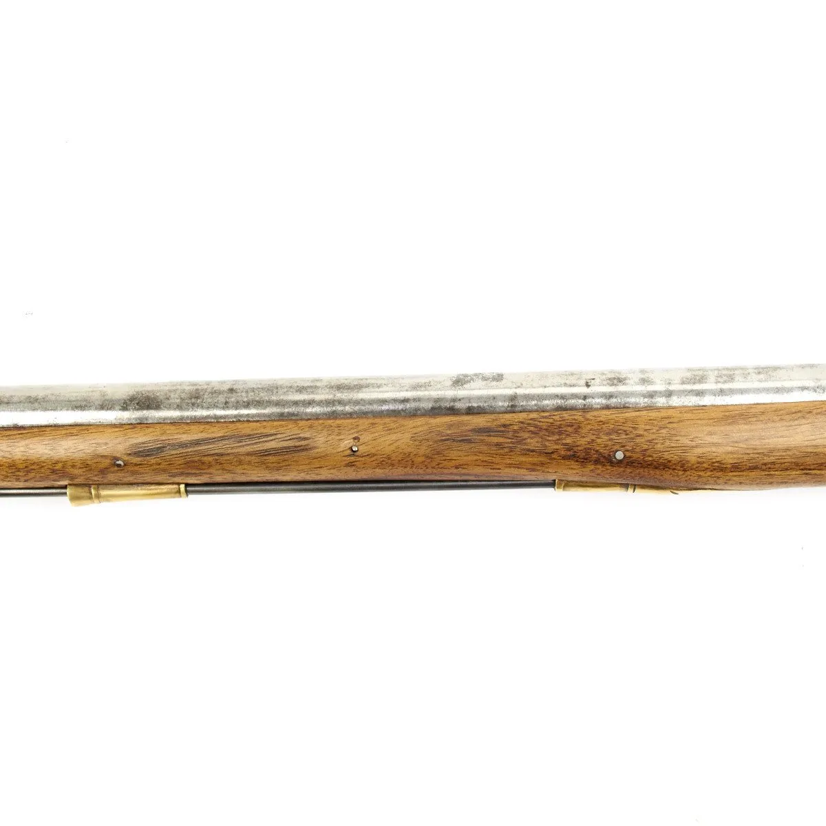 Original British P-1771 East India Company Brown Bess Flintlock Musket with Bannister Rail Stock - Dated 1776