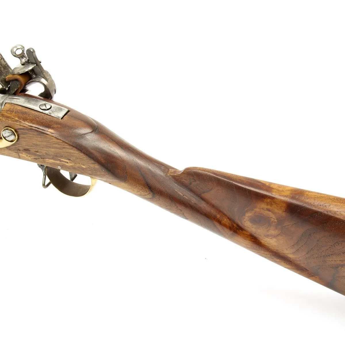 Original British P-1771 East India Company Brown Bess Flintlock Musket with Bannister Rail Stock - Dated 1776
