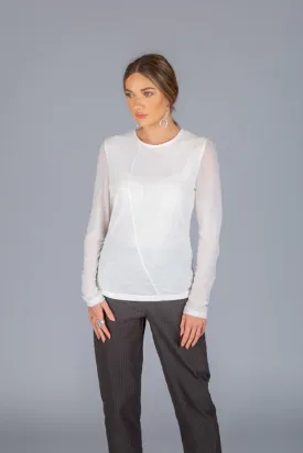 Stylish Paolo Tricot LC1 Mesh Top for Women