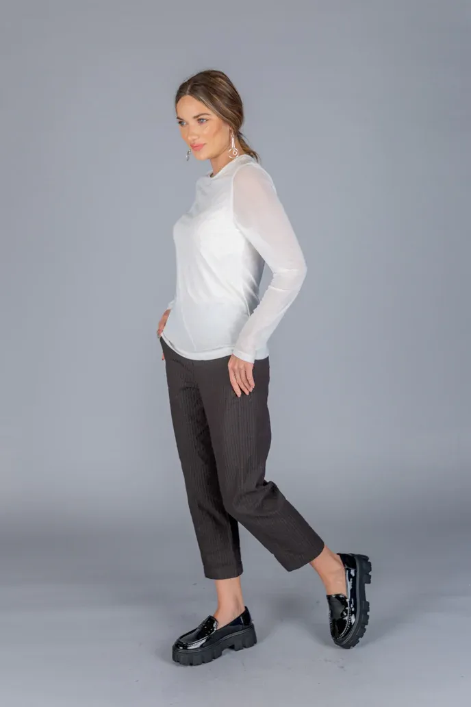 Stylish Paolo Tricot LC1 Mesh Top for Women