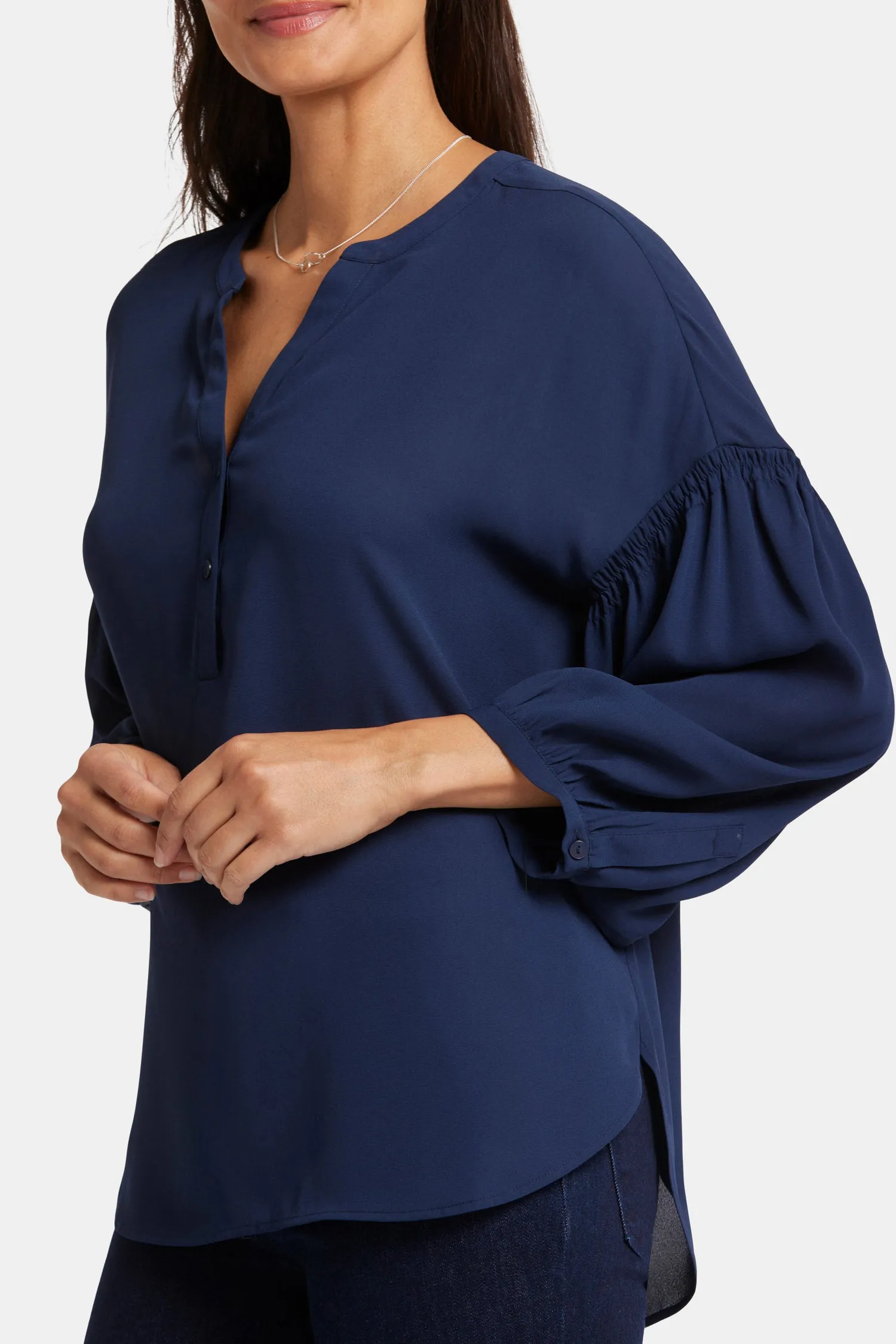 Paulina Peasant Blouse - Starless Sky