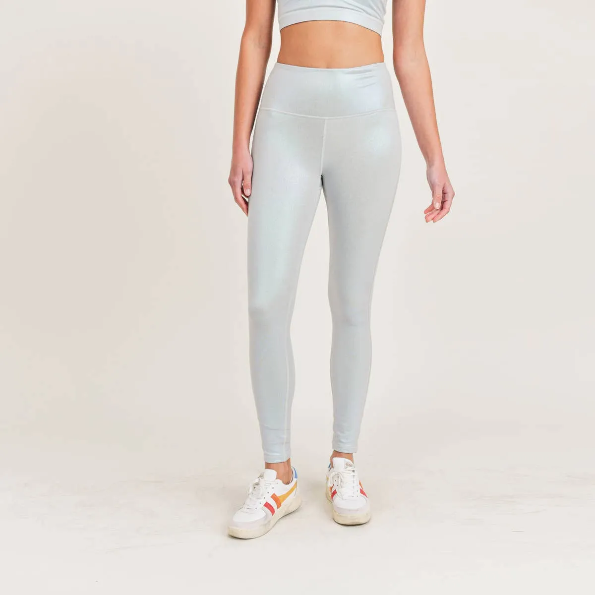 Pearlescent Holo Foil Highwaist Leggings