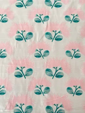 Pink Floral on Baby Pink