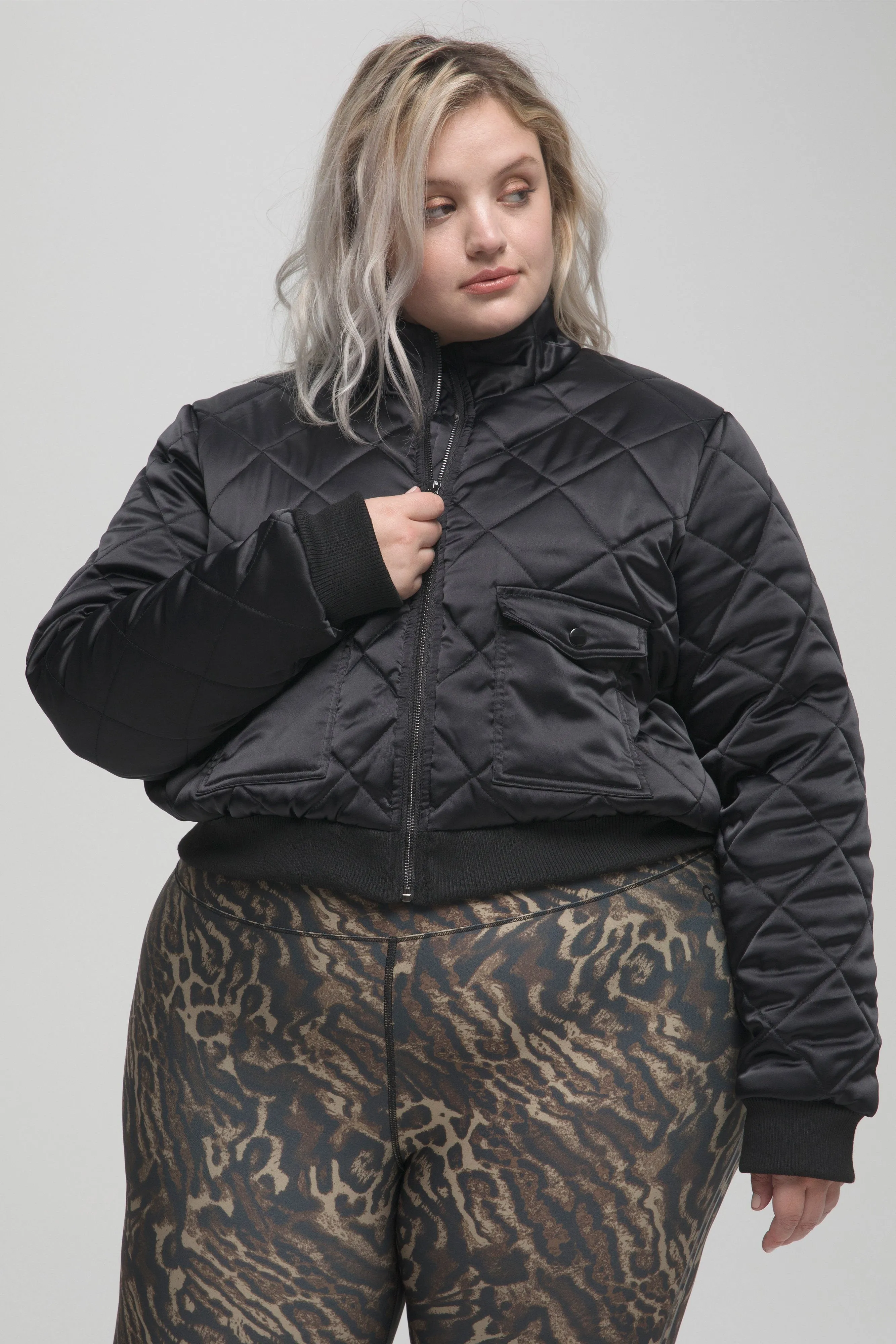 QUILTED PUFFER | BLACK001
