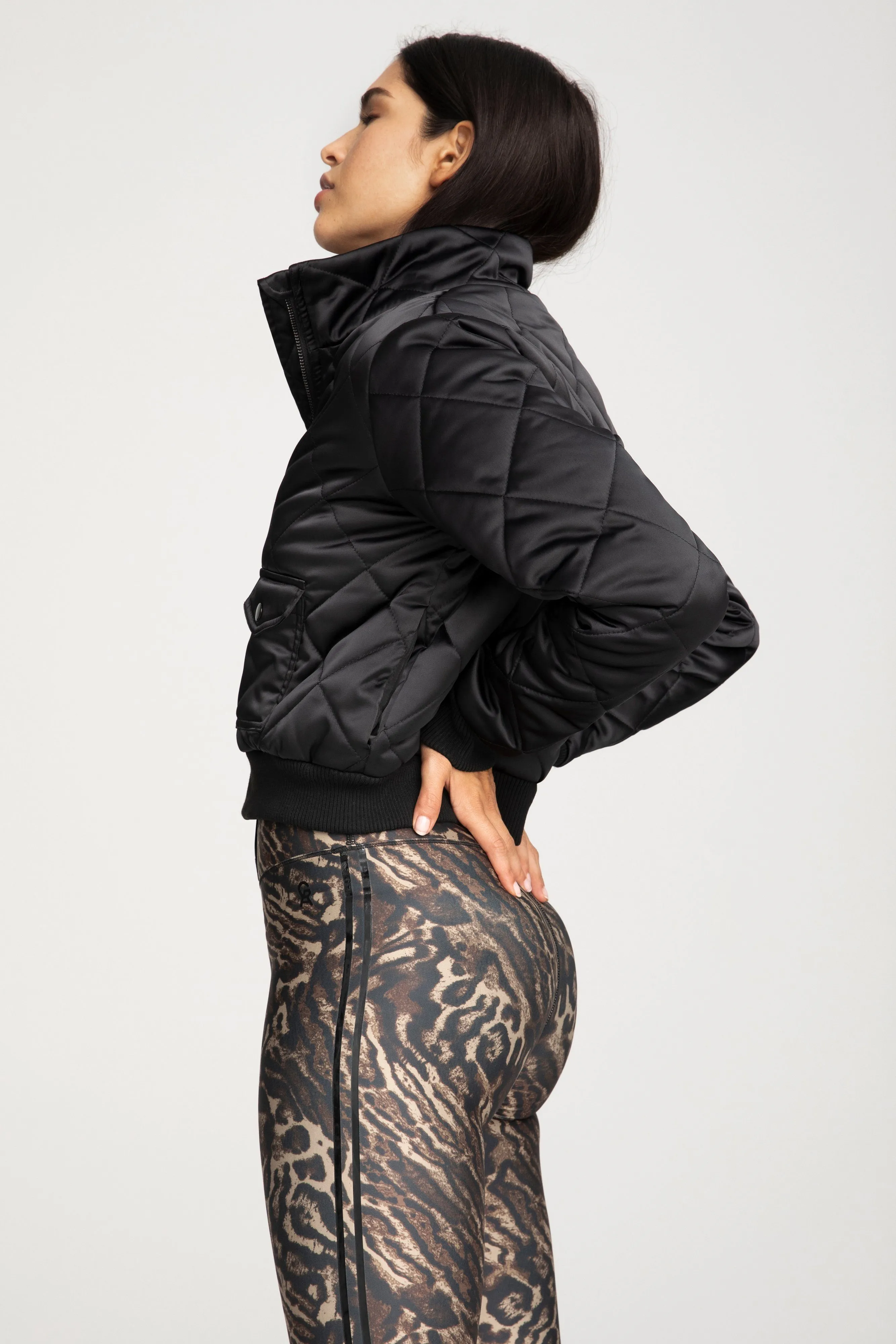 QUILTED PUFFER | BLACK001