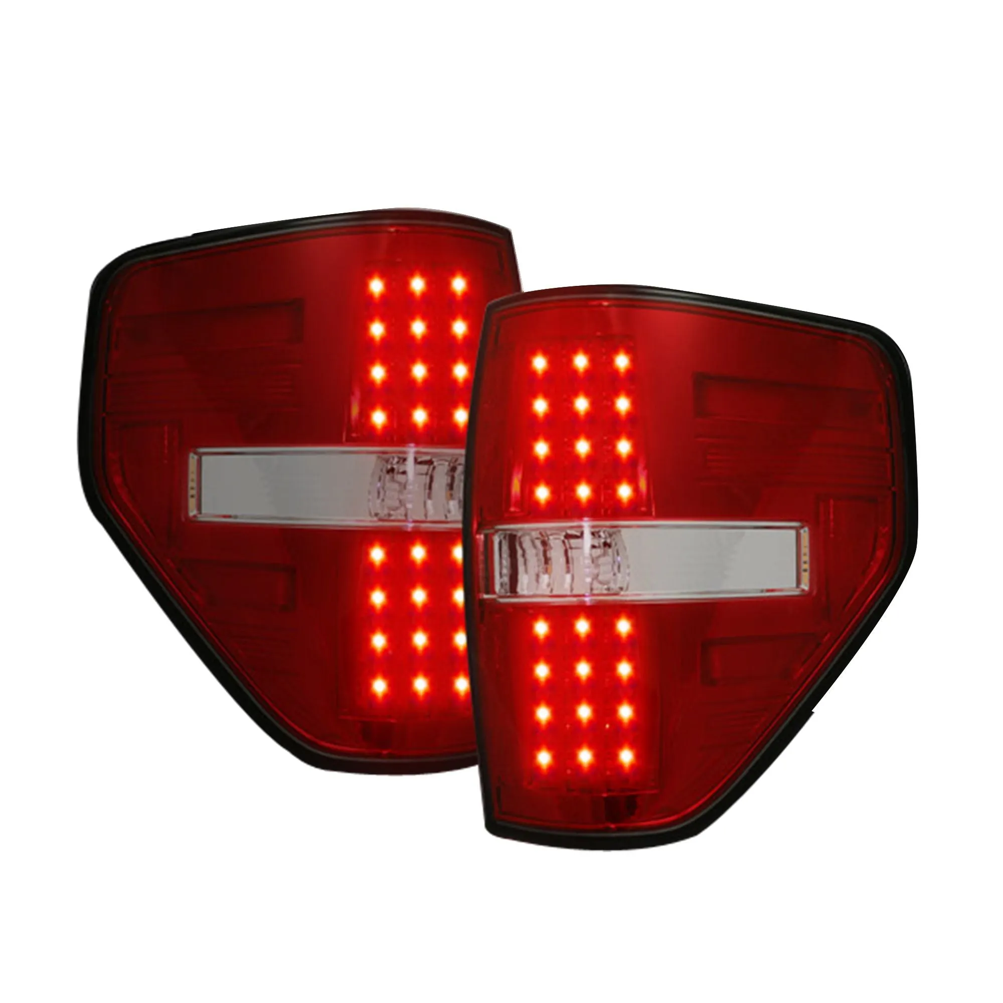 RECON - LED Tail Lights - Red Lens - 2009-2014 F150/Raptor