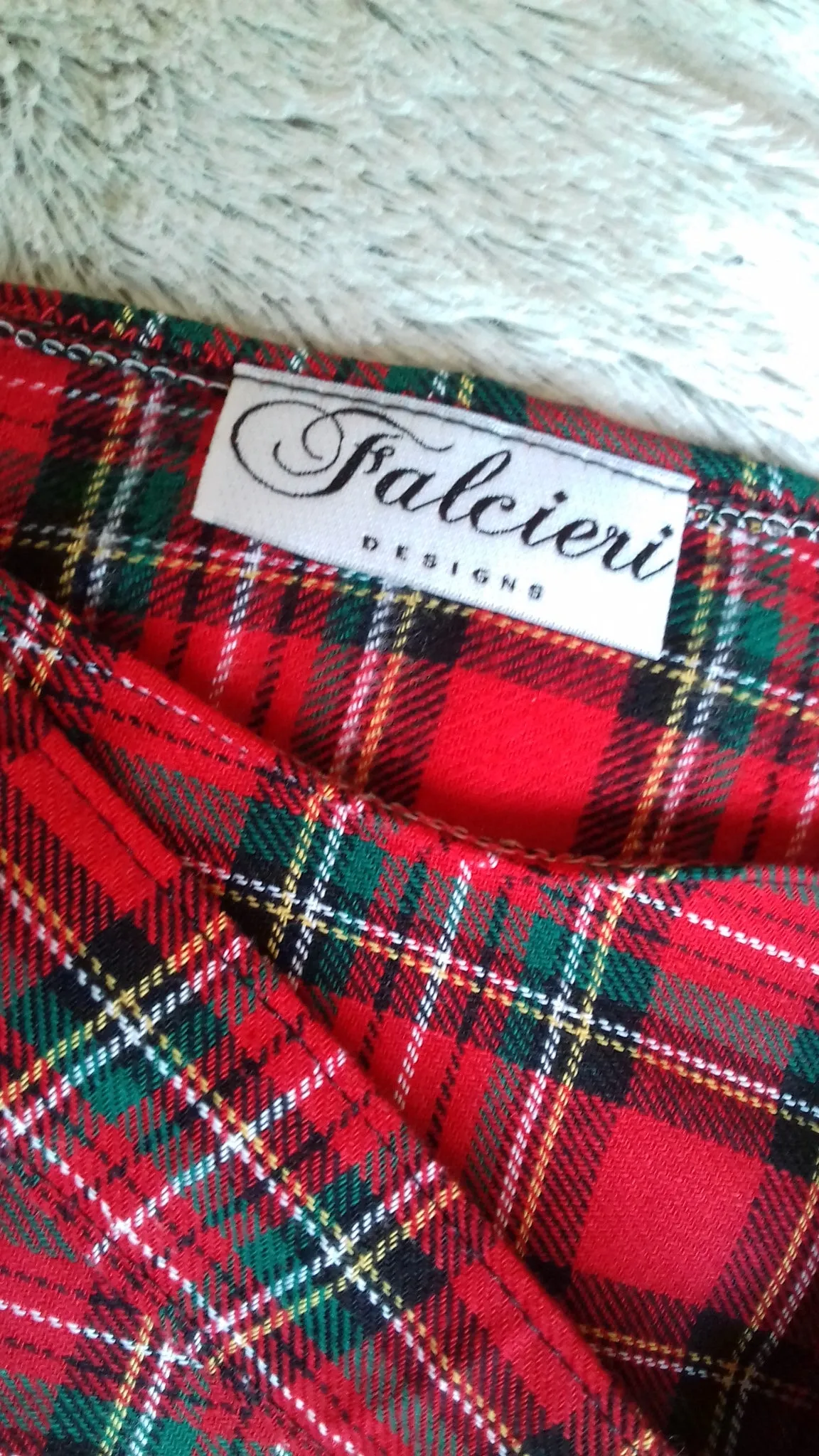 Relaxed Fit T Shirt Dress - Red Tartan UK 16