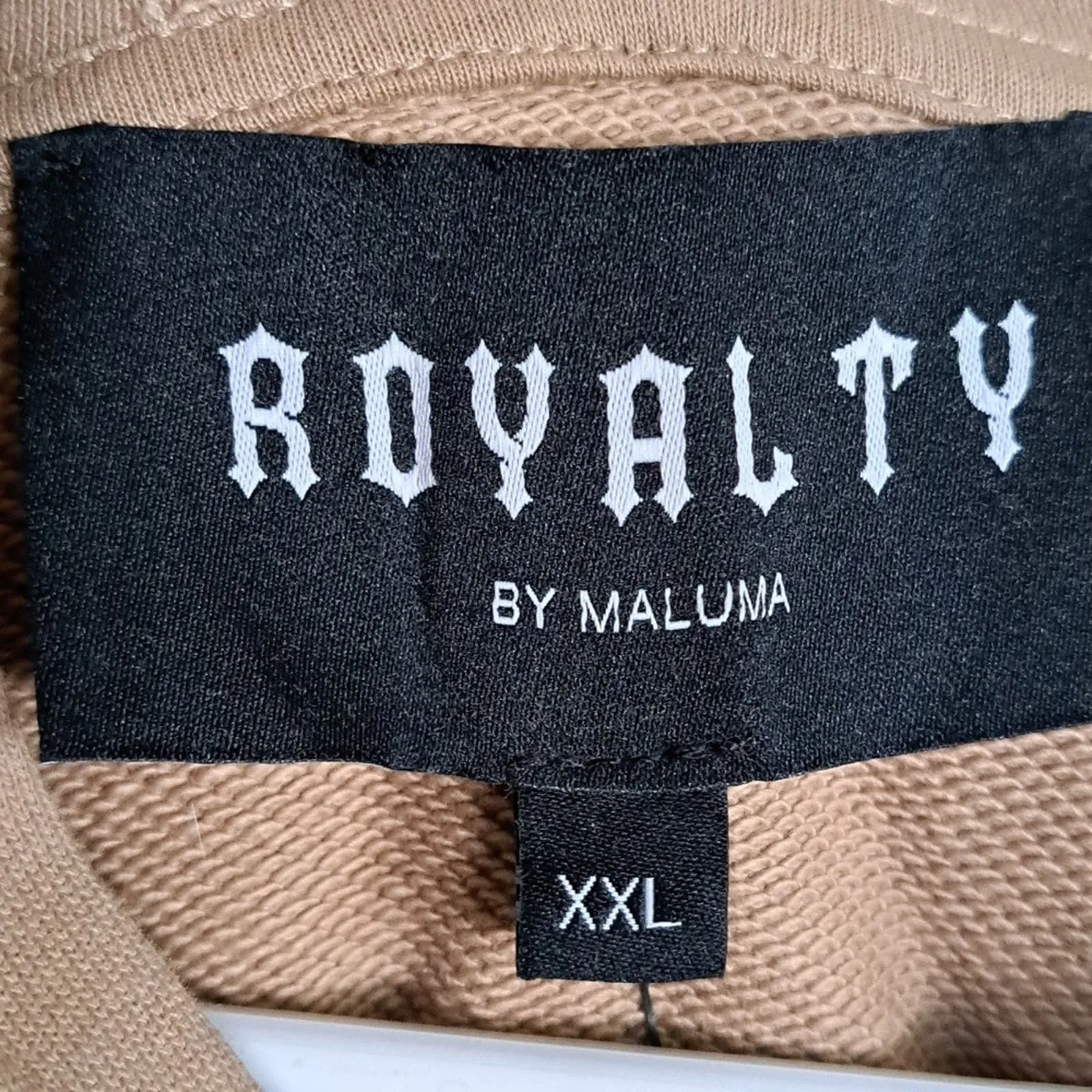 Royalty by Maluma Men's French Terry Barb Wire Chain Hoodie Sweatshirt