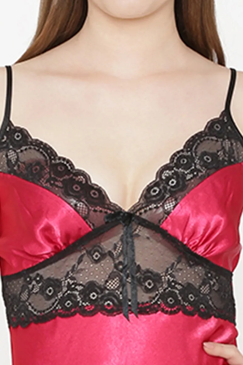 Satin Night suit with Robe