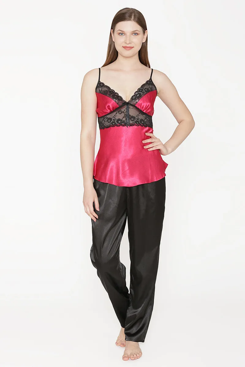 Satin Night suit with Robe