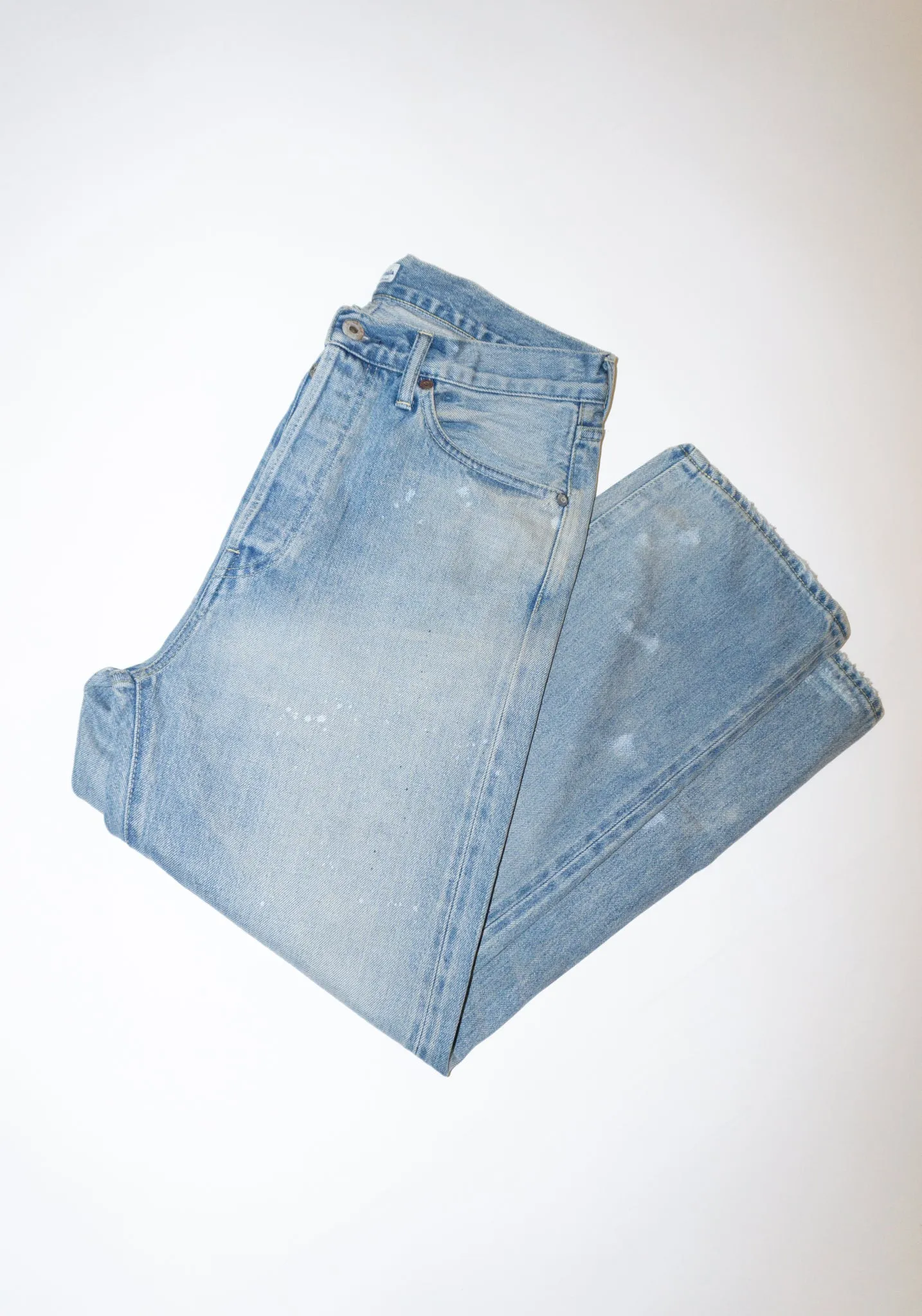 Selvedge Wide Tapered Cut in Light Vintage