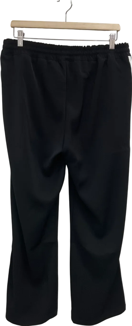 Seraphine Black Contrast Stripe Pull On Trousers UK 10