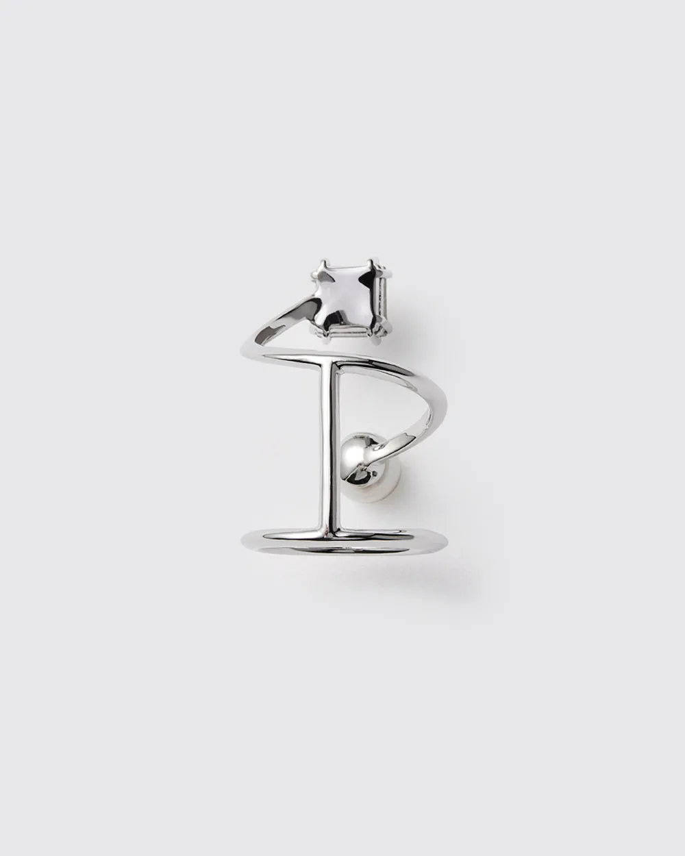 Silver Twinkle Pinky Ring