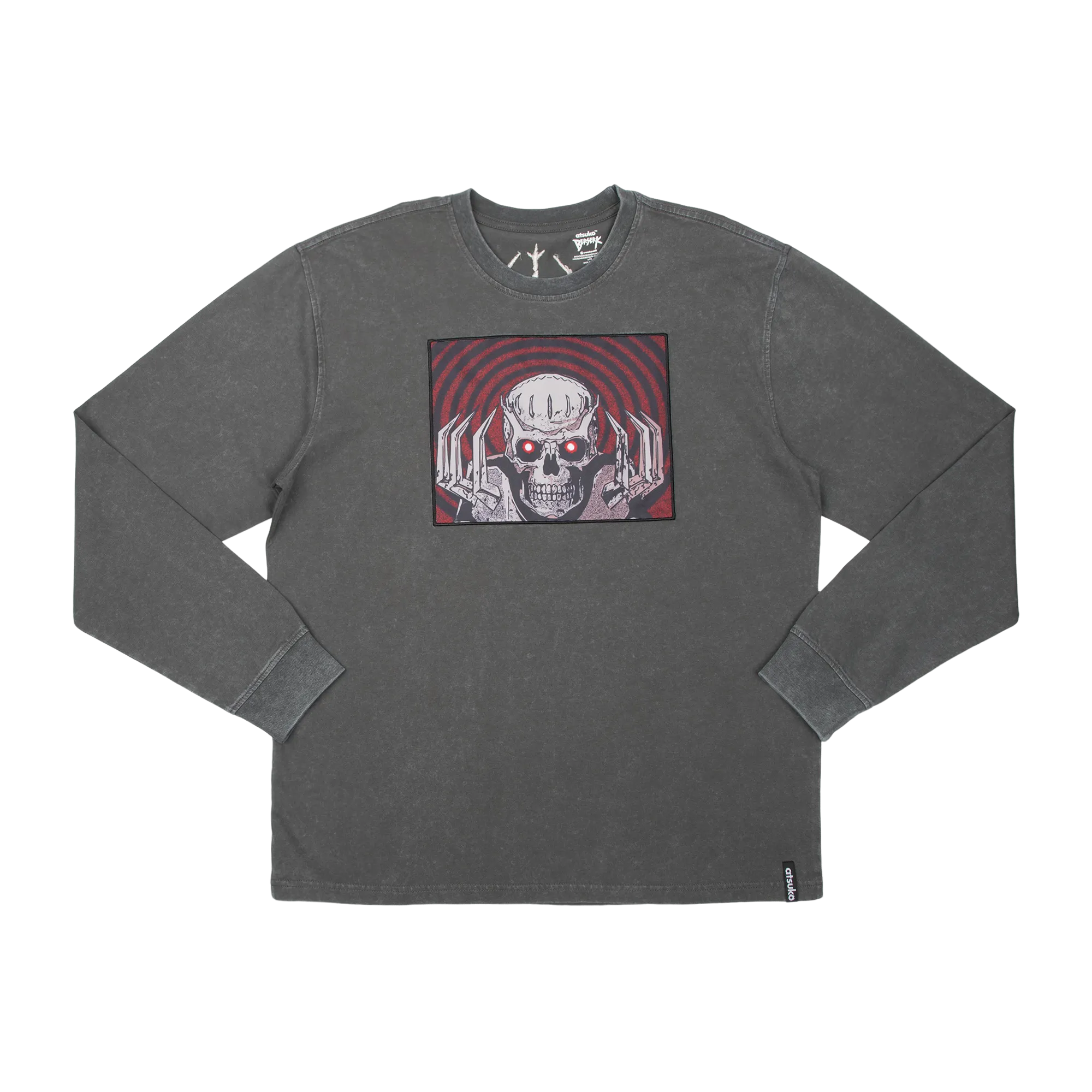 Skull Knight & Brand of Sacrifice Mineral Wash Long Sleeve