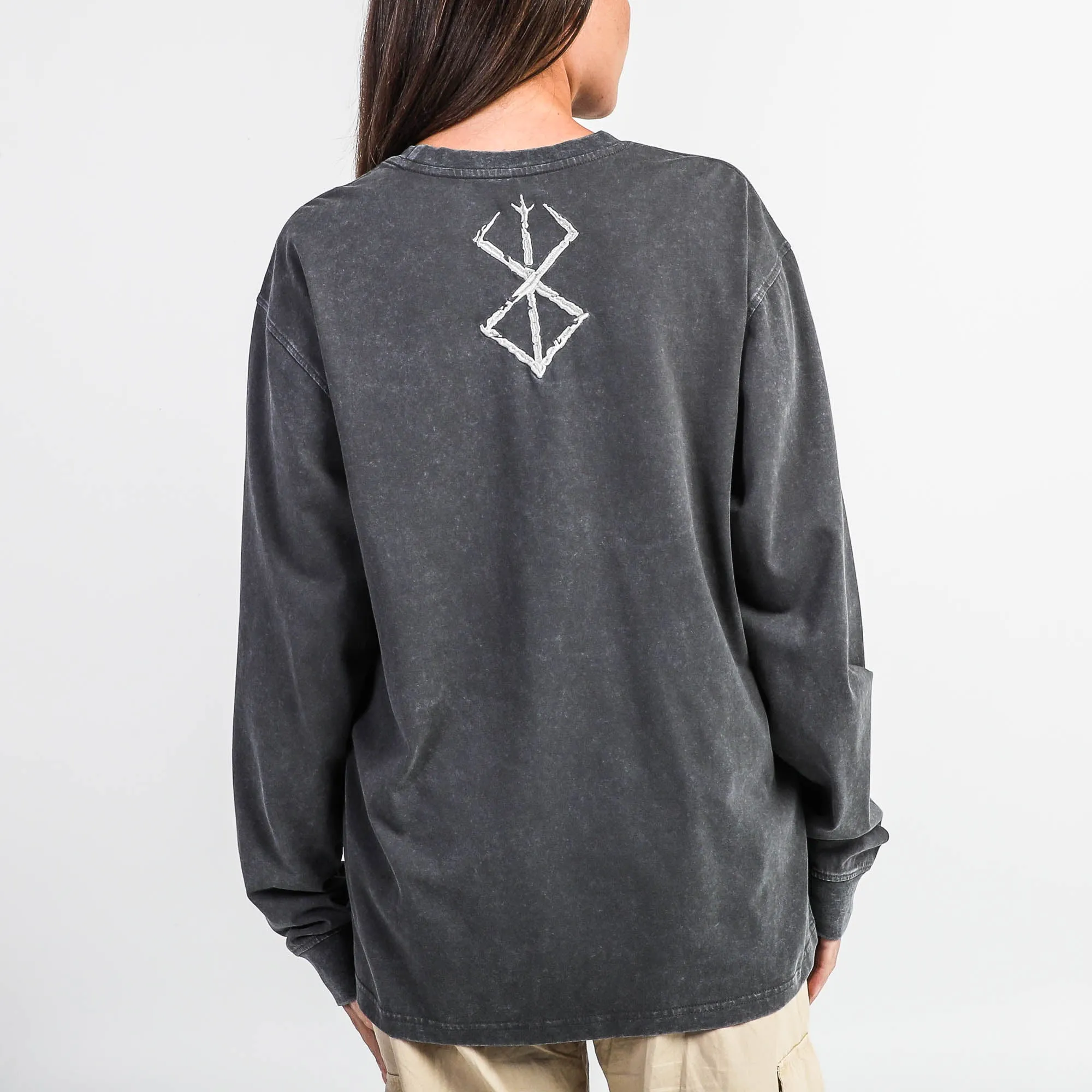 Skull Knight & Brand of Sacrifice Mineral Wash Long Sleeve