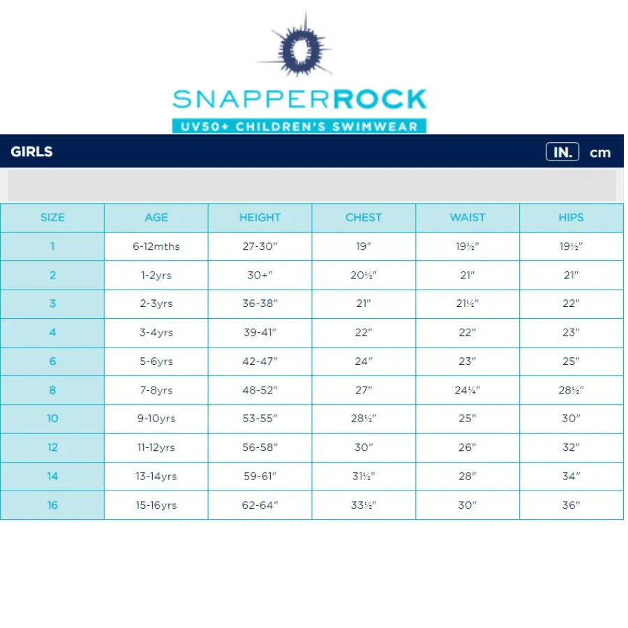 Snapper Rock G1313 Girls 1Pc-Butterfly