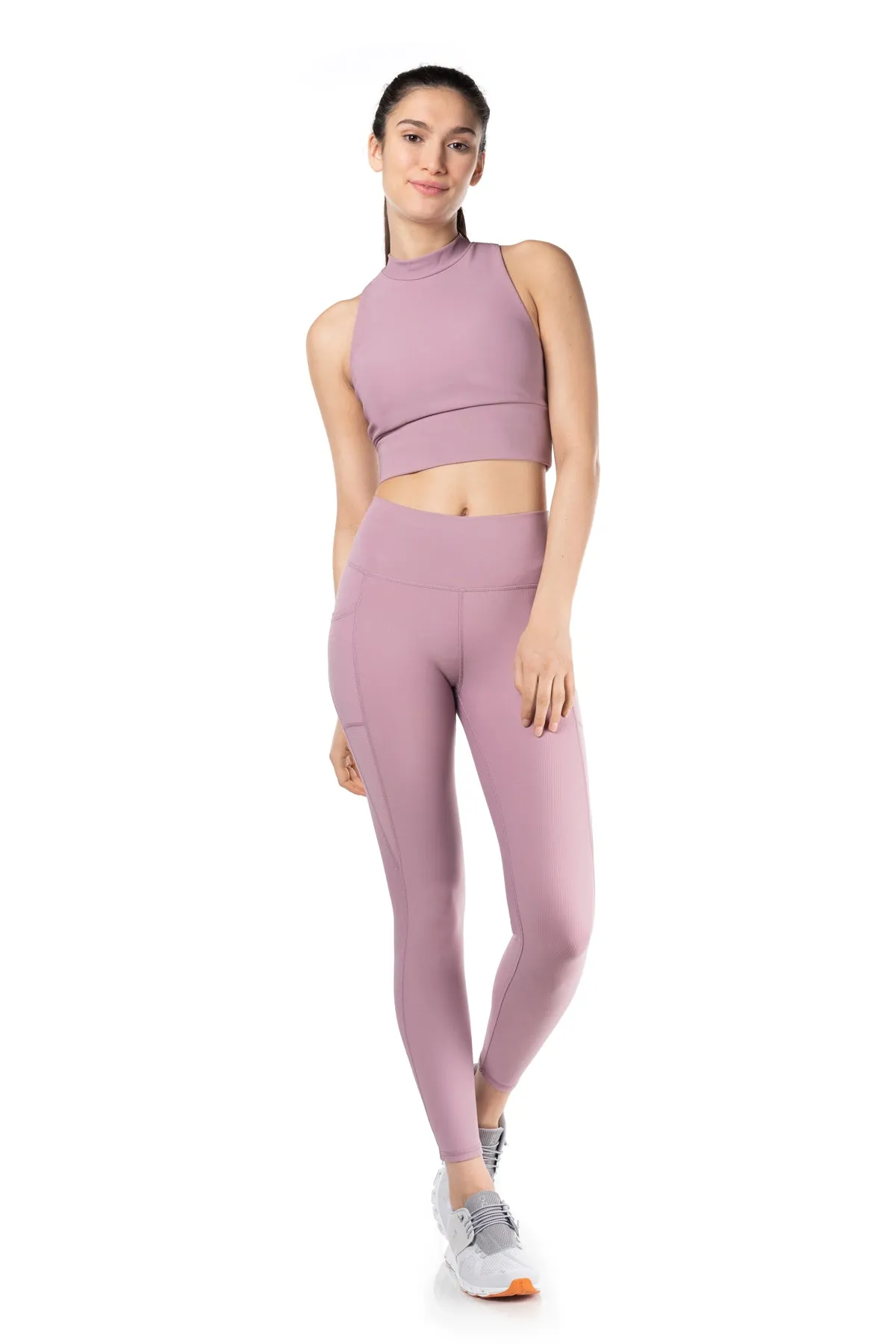 Solstice Ribbed Run High-Waist Legging