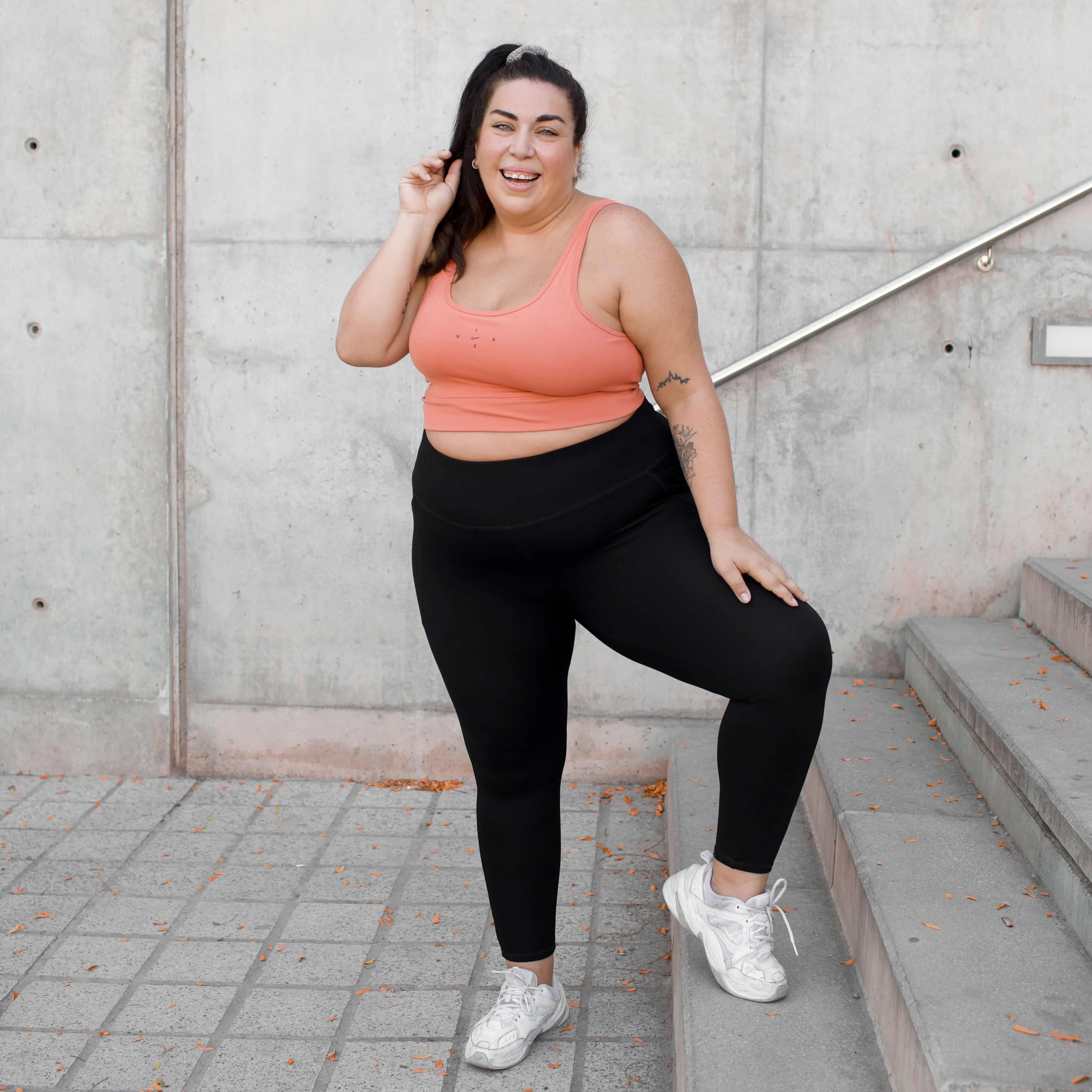 Squat-sichere - 7/8 Leggings - Schwarz