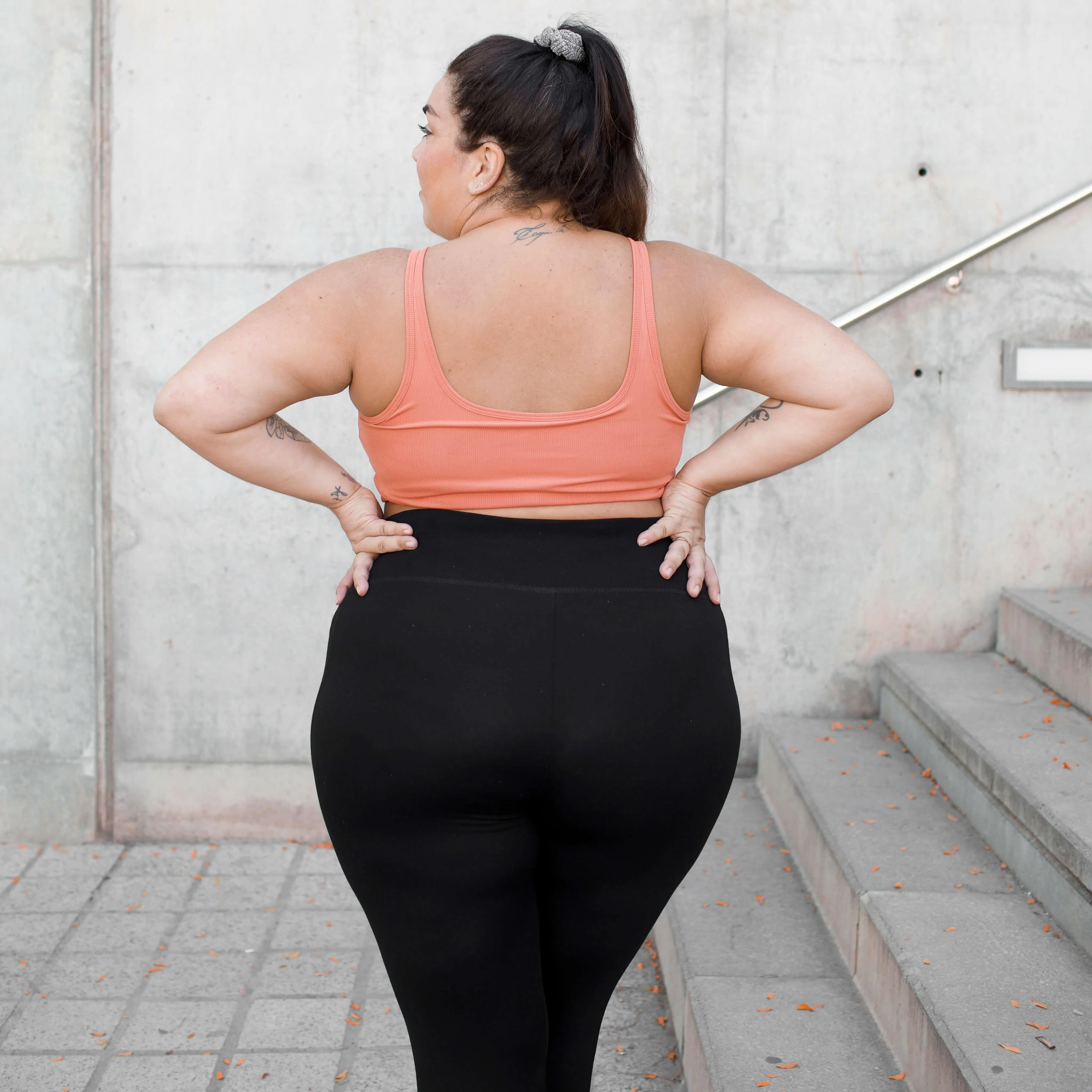 Squat-sichere - 7/8 Leggings - Schwarz
