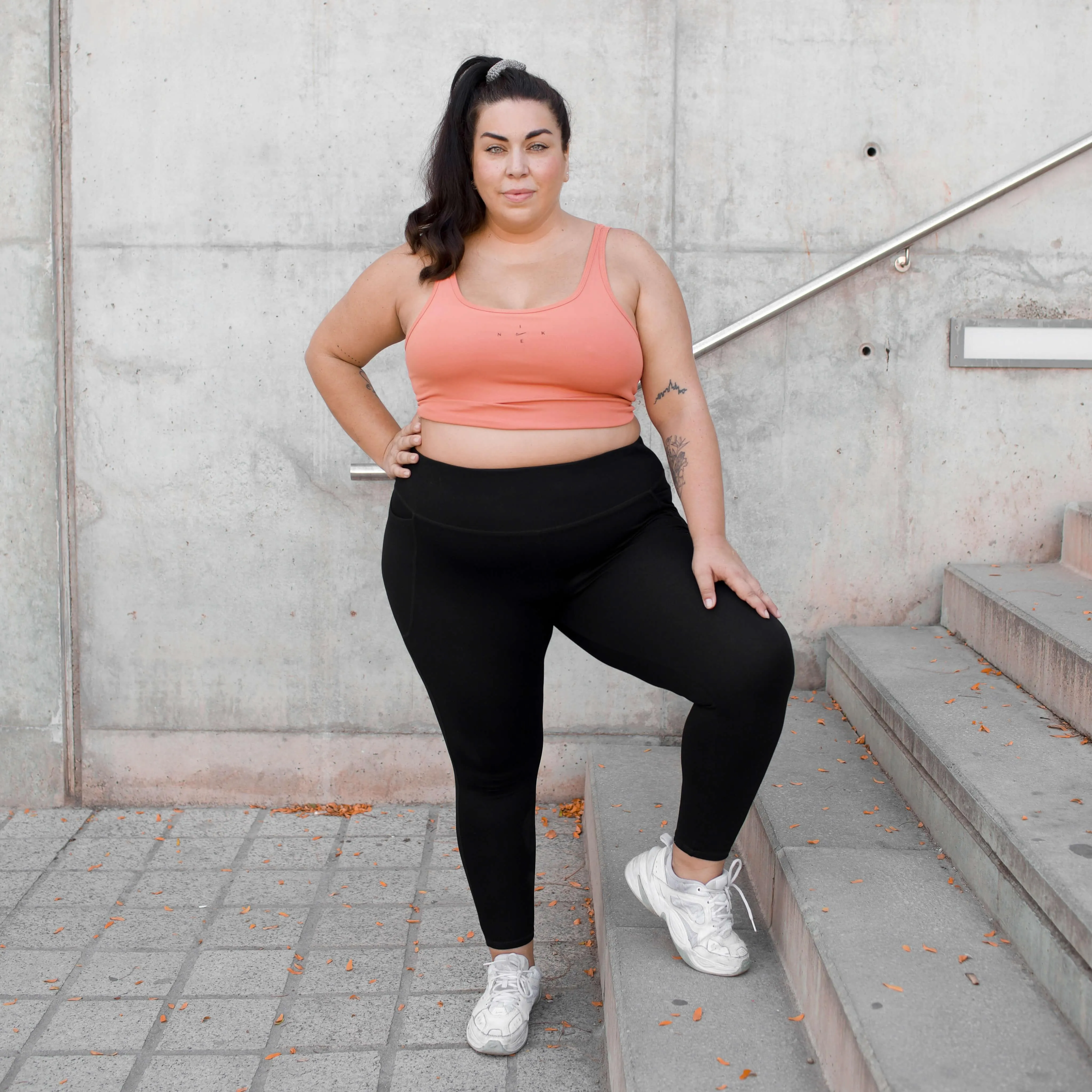 Squat-sichere - 7/8 Leggings - Schwarz