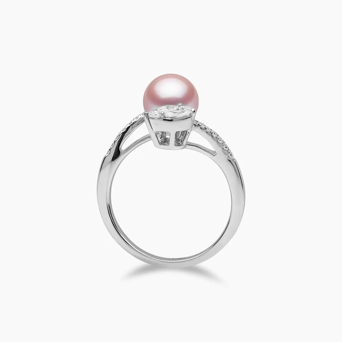 Starlight 18K Gold Pearl and Diamond Lumina Ring