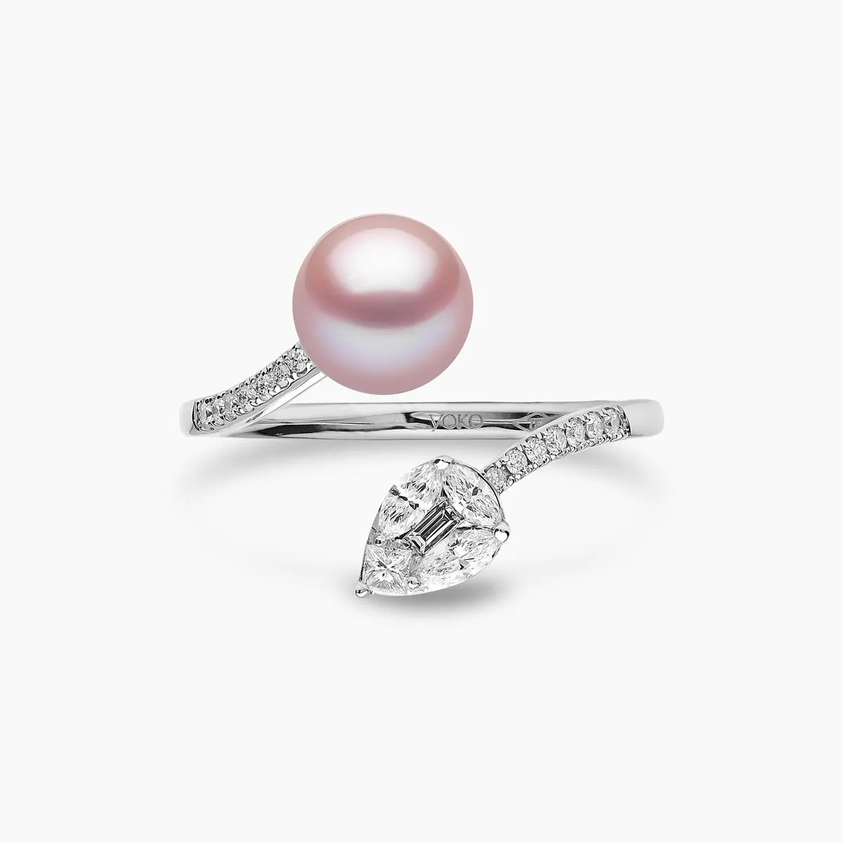 Starlight 18K Gold Pearl and Diamond Lumina Ring