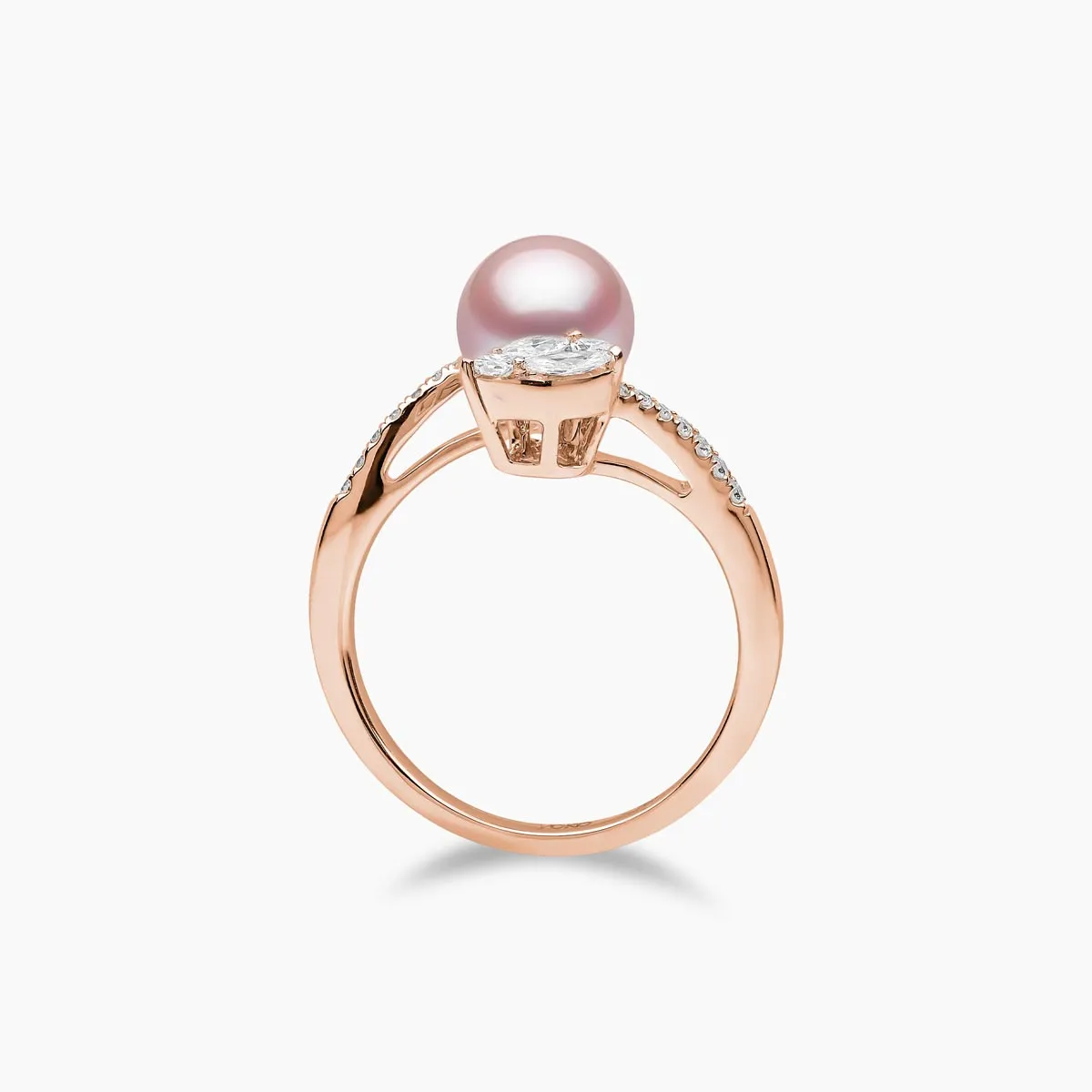 Starlight 18K Gold Pearl and Diamond Lumina Ring
