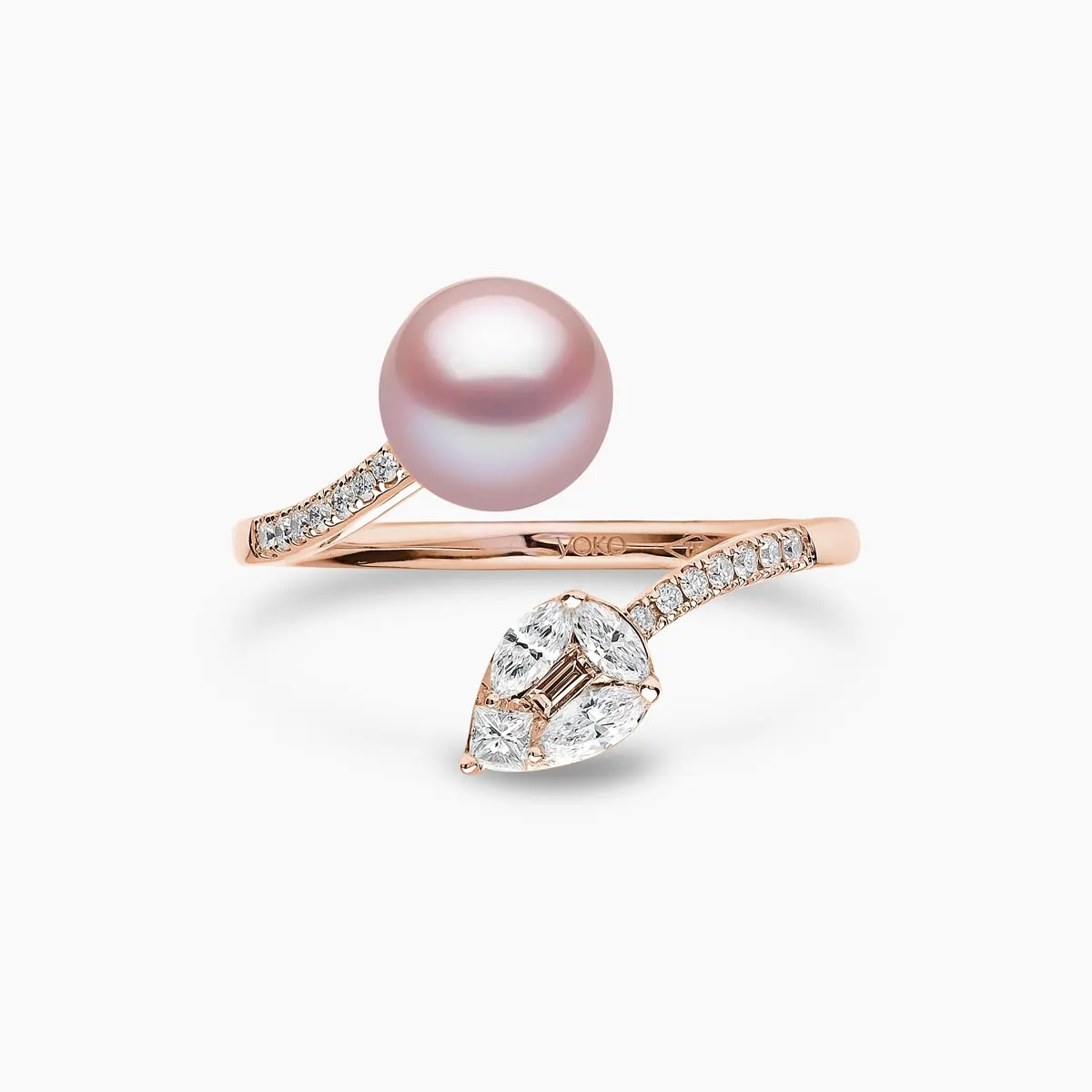 Starlight 18K Gold Pearl and Diamond Lumina Ring