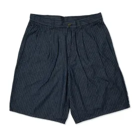 STRIPE 2TUCK SHORT TROUSERS(ストライプデニムショートトラウザー)【U2311672-C】
