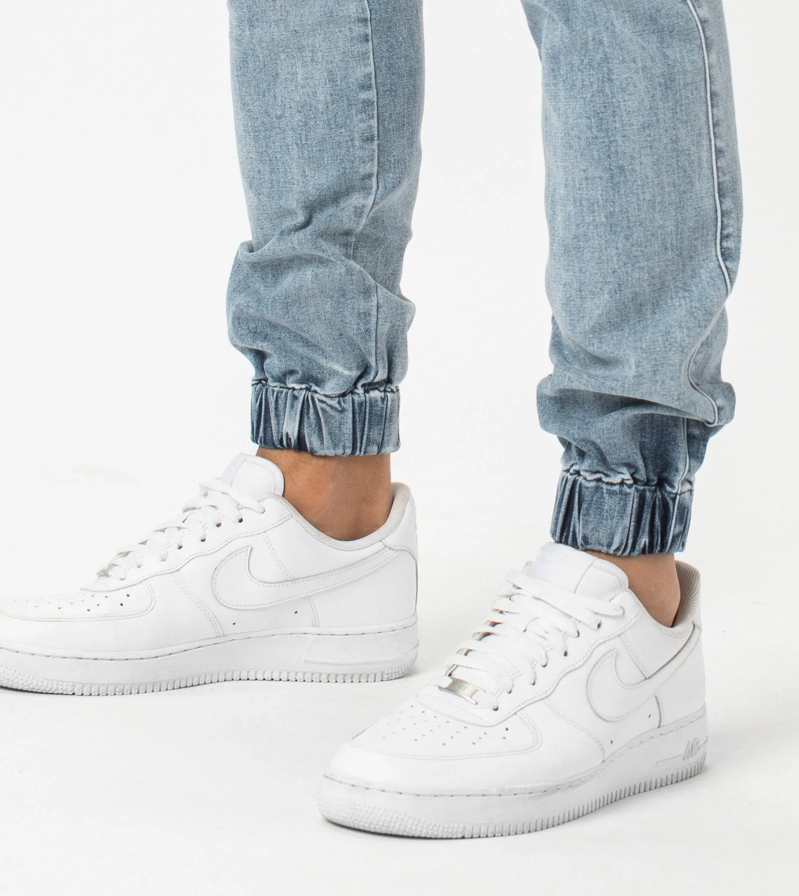 SURESHOT DENIM JOGGER | MID BLUE