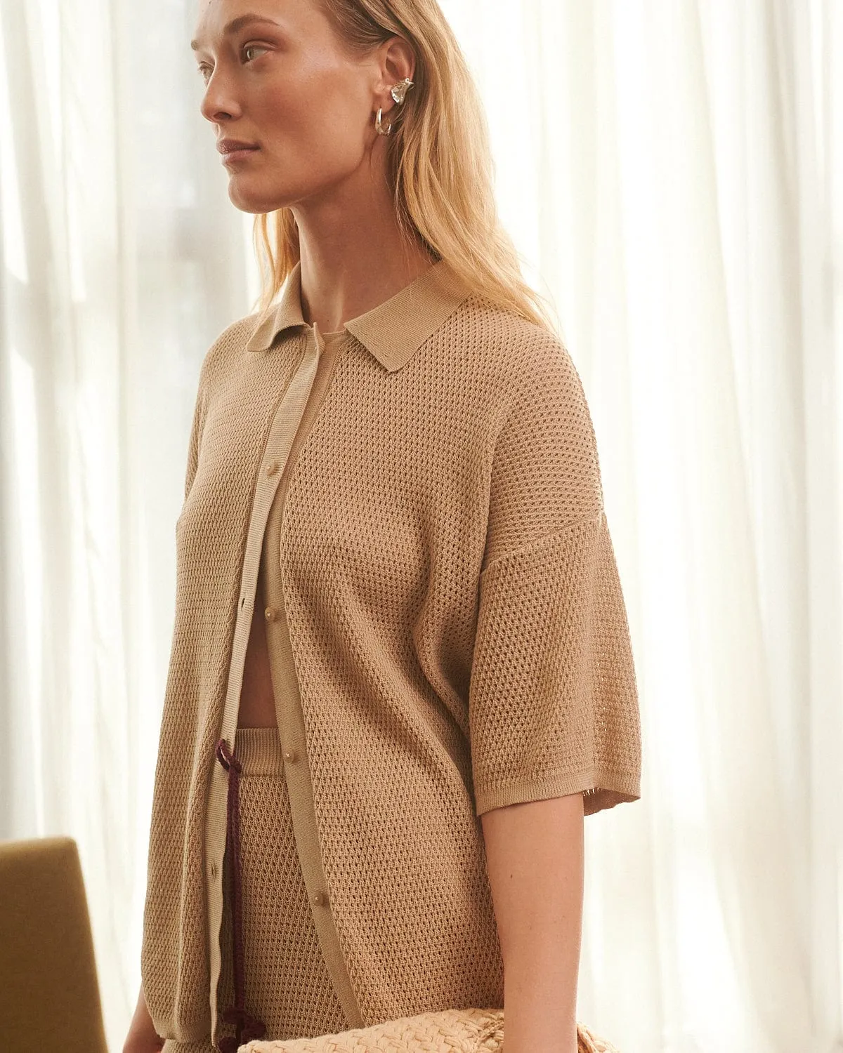 Sutemos: Straw Cotton Shirt