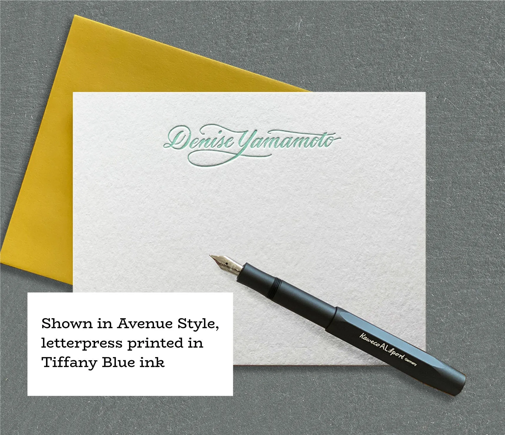Terminal Custom Letterpress Stationery