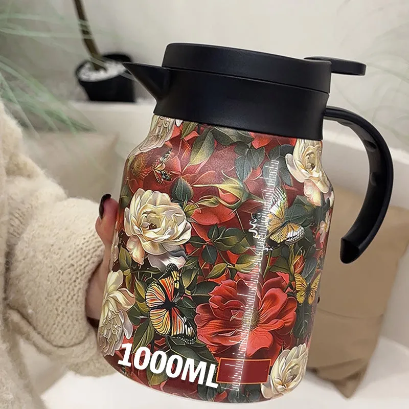 time-limited discount1000ml Vacuum Insulated Teapot with Strainer