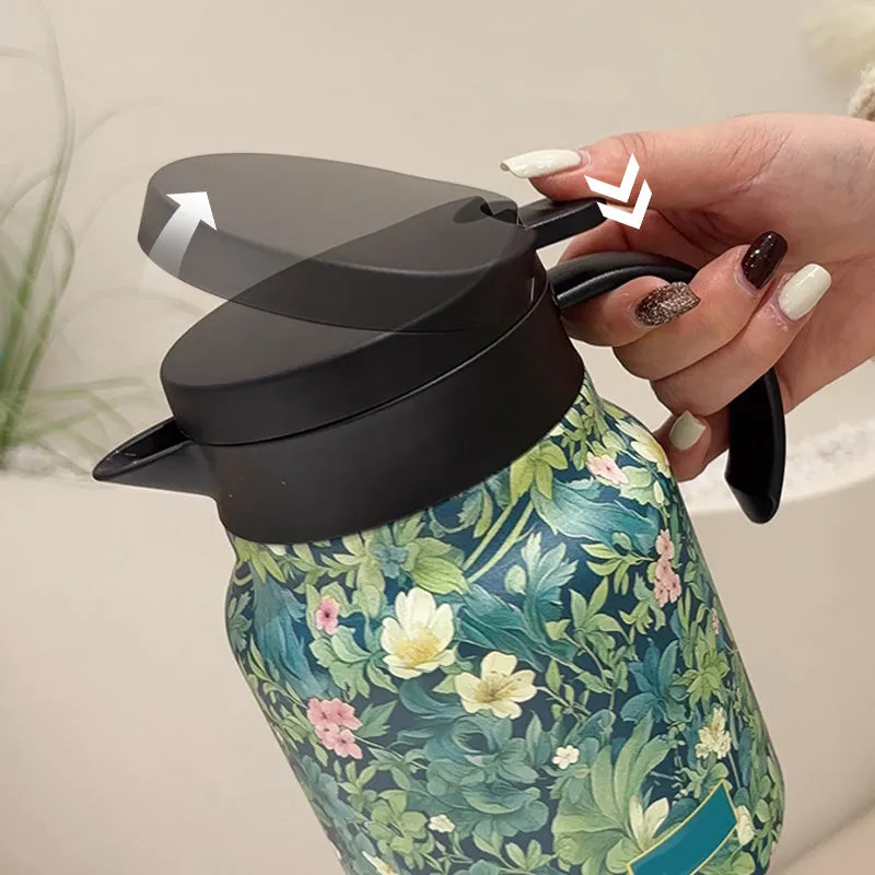 time-limited discount1000ml Vacuum Insulated Teapot with Strainer